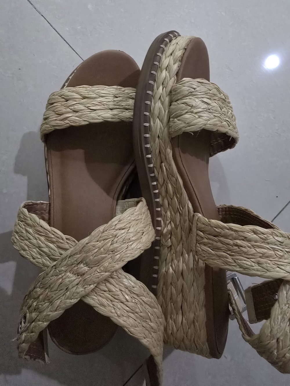 Universal Thread Braided Espadrille Platform Sandals - Tan & Natural